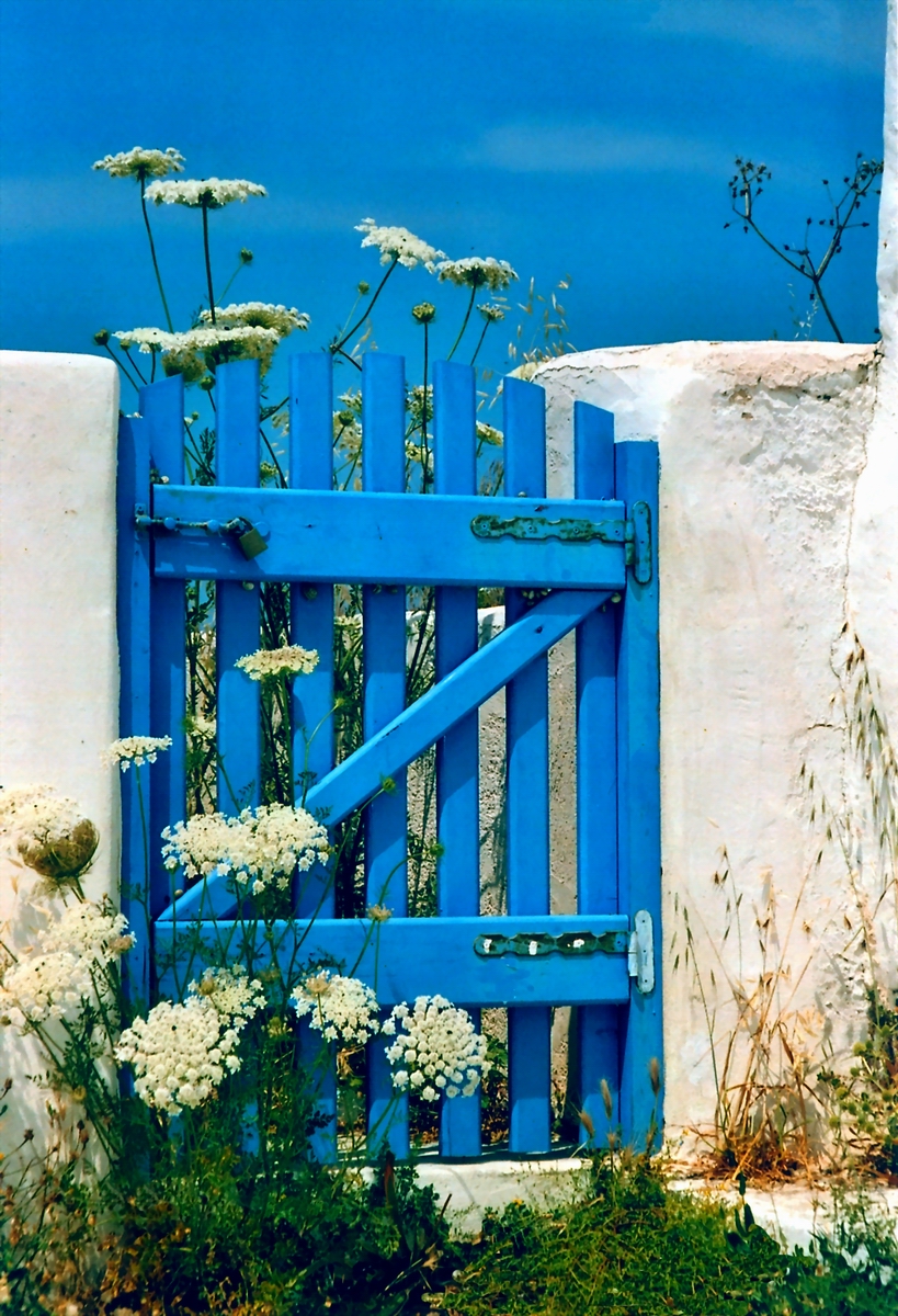 Blue gate