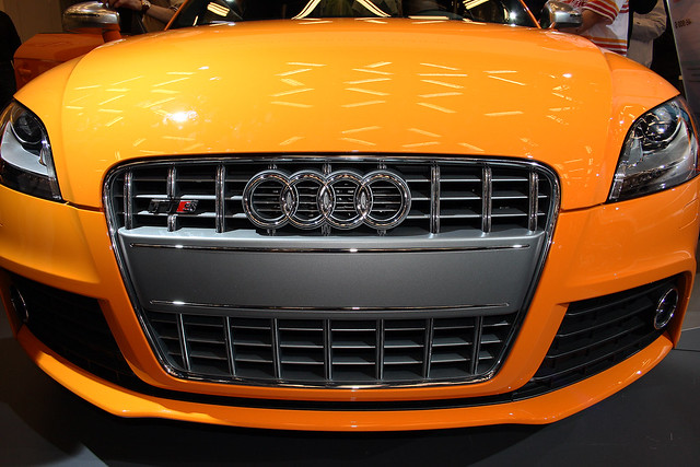 Orange Audi TT