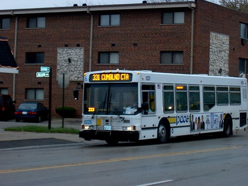 Eastbound Pace bus on Grand Avenue. River Grove Illinois. November 2006. by Eddie from Chicago