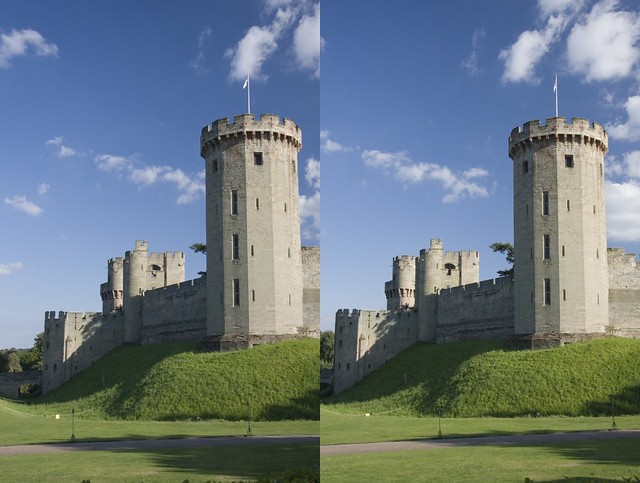 Warwick Castle 3D Cross Eyed