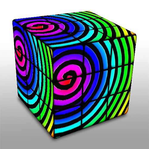 Pop art cube