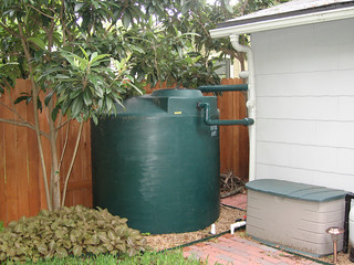 Rain water collection system - 1000 gallon poly - irrigation
