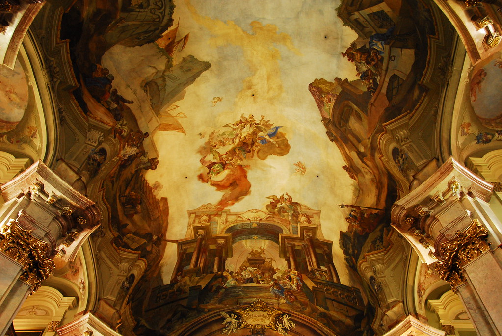 ceiling inside st. nicholaus church