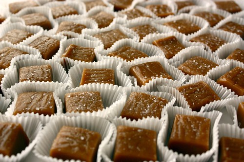 A sea of salted caramels