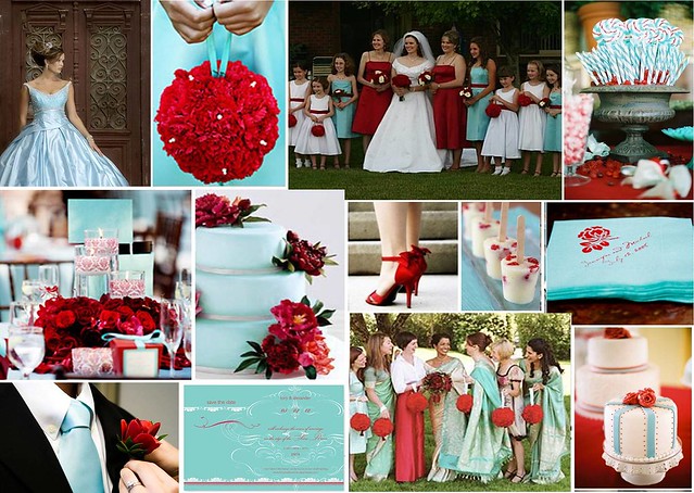 Aqua Red Wedding Theme Check out more inspiring ideas like this one at