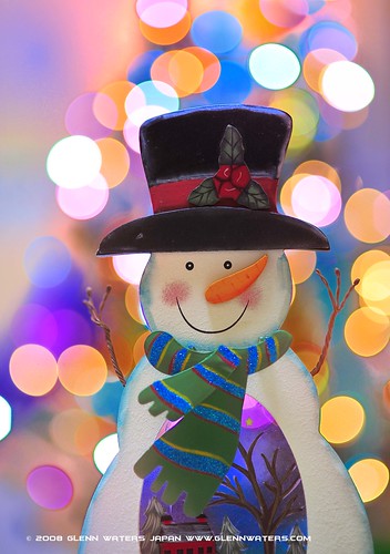 Snowman Bokeh  (Explored) 8,500 visits to this photo. Thank you.