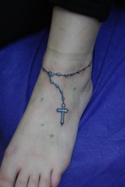 Rosary tattoo