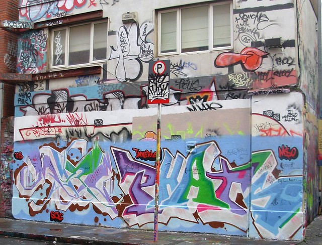 Windmill Lane. MYNE PHATS dublin street graffiti
