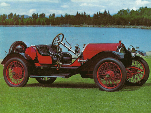 1913 Stutz Bearcat Postcard Scanned from Harrah's Automobile Postcard