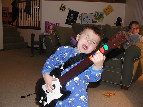 guitar hero baby by yellowblade67, on Flickr