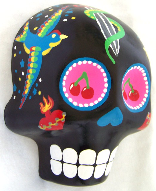 Tattoo Flash Skull This lovely skulls is made of Plaster of Paris and it