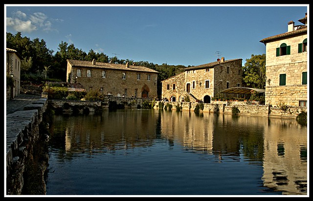 Thermal waters in Bagno Vignoni