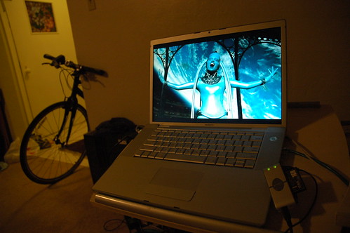 Alien Aria, 5th Element, bike, flash drive, laptop, San Mateo, California, USA by Wonderlane