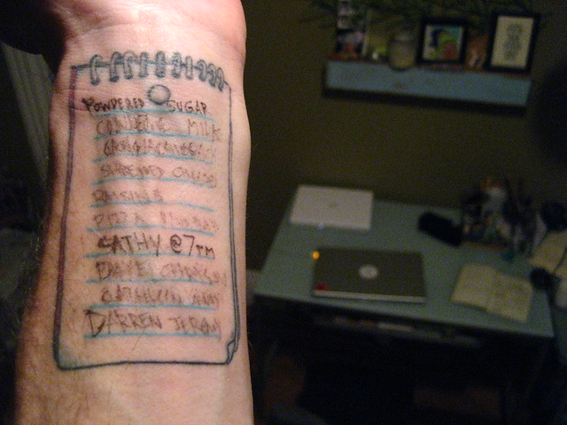 tattoo notes nov 2008