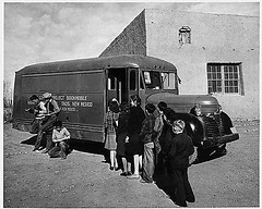 Taos County, New Mexico bookmobile, 1941