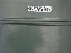 No peddlers nor agents