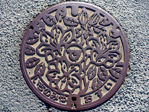 Ichinomiya town,Aichi pref manhole cover2（愛知県一宮町のマンホール２）