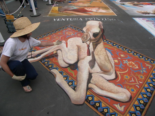 3D Street Painting - Desert Baby 2