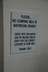No Dumping Milk