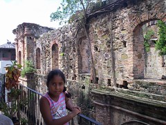 Ruinas de la Compañía de Jesús, en el Casco Antiguo de Panamá...