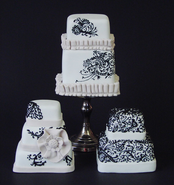 Tiered mini cake designs featured in Cake Central Magazine April issue