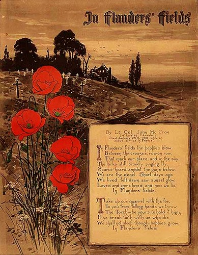 «In Flanders' Fields» - published & illustrated in 1918 via stoixeia on Flickr.