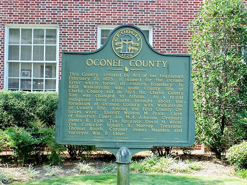 Oconee County Historical Marker by J. Stephen Conn