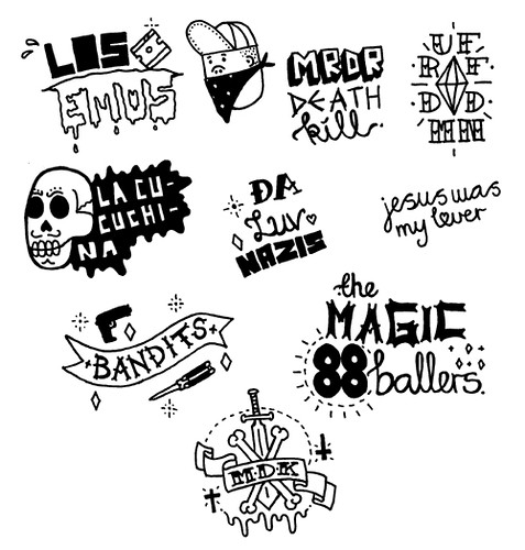 Tattoo Ideas Quotes on gang tatoots 