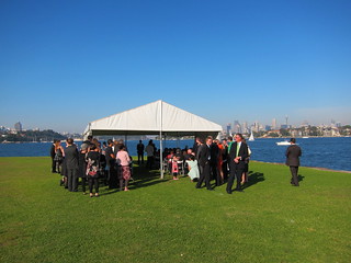 Beautiful spot, perfect weather for a wedding!