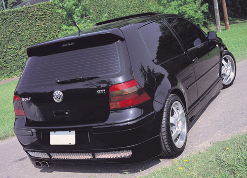 VW Golf IV GTI Black Rear Mesh Skirt by sixteenvalve