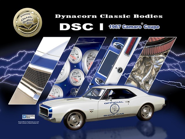 Dynacorn 1967 Camaro Show Car l poster that I created for the company 