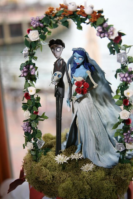 corpse bride wedding cake topper by leahlands