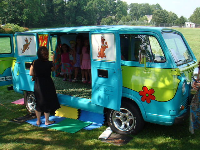 Scooby Doo van The van had plasma TV's and scooby doo cartoons playing