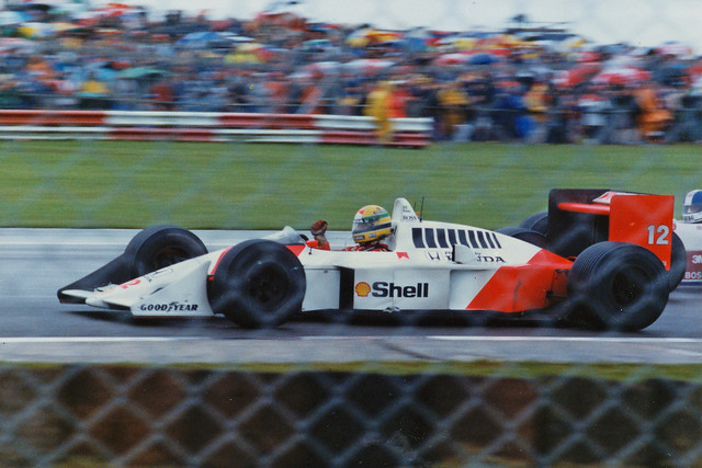 Ayrton Senna Mclaren Honda MP4/4 F1 1988 British GP Silverstone