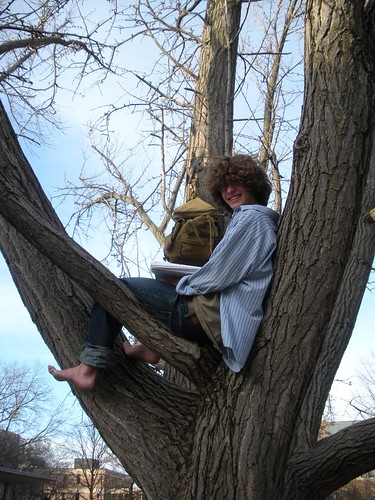 Barefoot Boy in a Tree