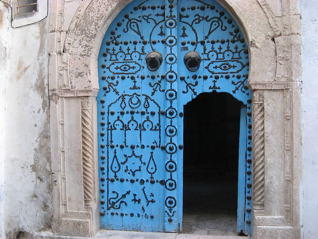 Door in Tunis, Tunisia. 