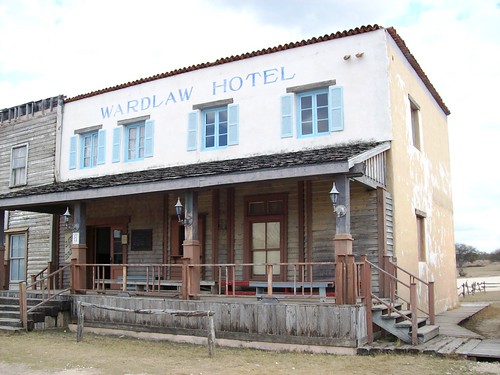 Wardlaw Hotel at the movie set town of Alamo Village - alamovillage003