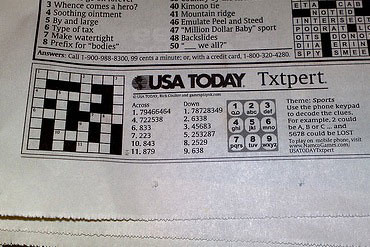  Today Crossword Puzzles on Txtpert Usa Today Crossword Puzzle   Flickr   Photo Sharing