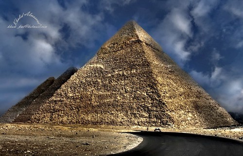 On the road to The Great Pyramids of Giza