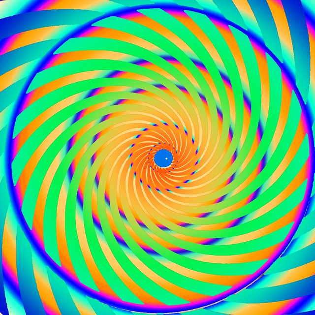 Hypnotic whirlepool spiral (Colour invertion)