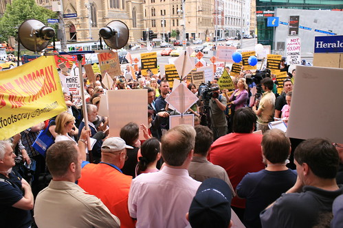 Coalition of Transport Action Groups (CTAG) Rally, Sunday 26 October 2008, Flinders Street Station