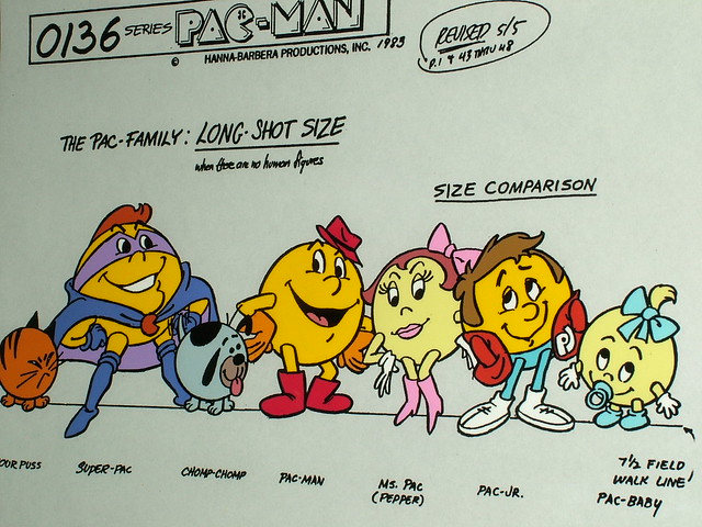 Hanna-Barbera Pac-Man cartoon model cel, 1983 | Flickr - Photo ...