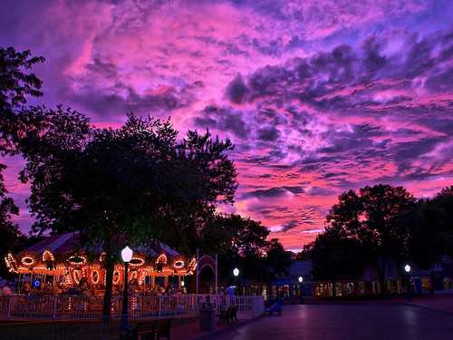 Adventureland USA Sunset - HDR by Express Monorail