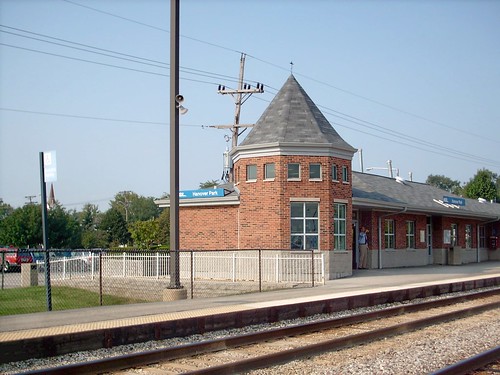 The Hanover Park Metra commuter rail station. Hanover Park Illinois. September 2007. by Eddie from Chicago