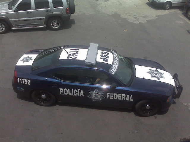 Auto patrulla perteneciente a la Polic a Federal de la Rep blica Mexicana