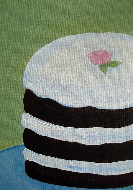 Inspired by Miette's cakes, in acrylic