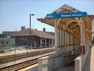 The Metra Western Avenue commuter rail station. Chicago Illinois. June 2007. by Eddie from Chicago