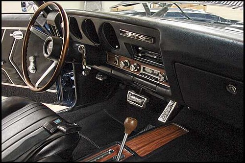 1969 Pontiac GTO interior dash view 400 350 HP Automatic auctioned at