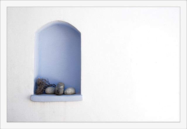 Simple image of a display on a bare wall
