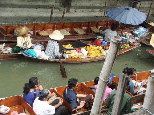 Mercato galleggiante Bangkok 